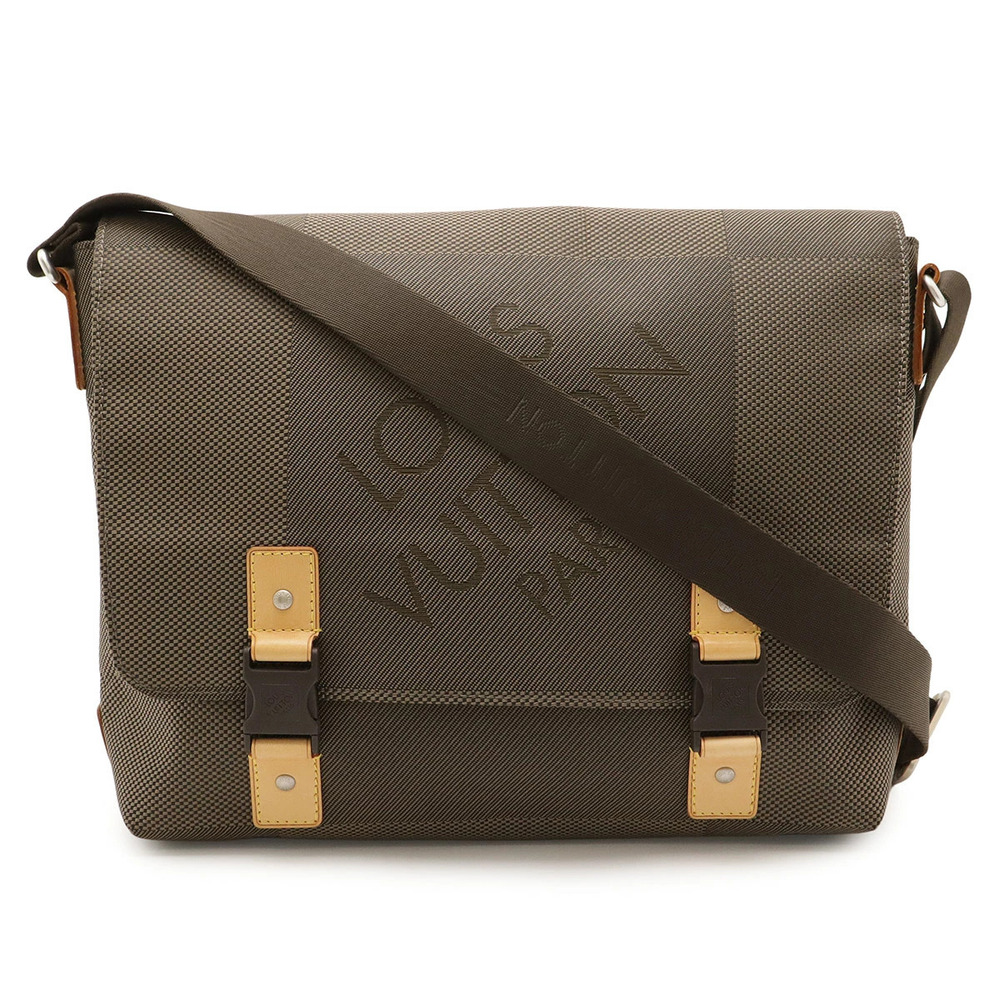 LOUIS VUITTON Damier Geant Lou Messenger Crossbody Tail Khaki Green